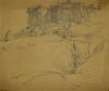 1923 - La rupe di Orvieto dal Podere del cipresso